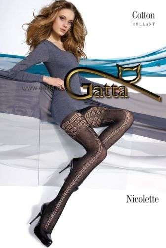 NICOLETTE - RAJSTOPY DAMSKIE BAWEŁNIANE AZUROWE NICOLETTE - RAJSTOPY DAMSKIE BAWEŁNIANE AZUROWE