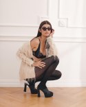 TONIA - RAJSTOPY WZORZYSTE Z MIKROFIBRY 3D CODE 275 - AW2022