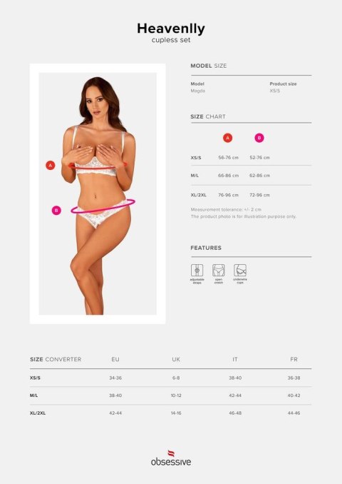 HEAVENLLY - KOMPLET 2-CZĘŚCIOWY OTWARTY