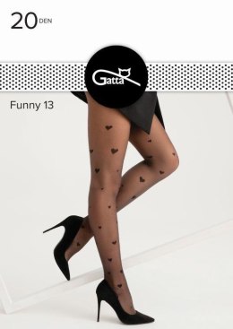 FUNNY 12, 13 - RAJSTOPY DAMSKIE LYCRA MAT 20 DEN 000.429