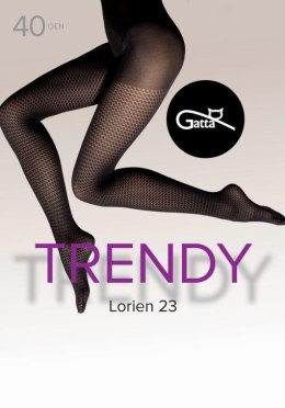 LORIEN 23, 24, 25 - RAJSTOPY DAMSKIE WZORZYSTE 40 DEN - 000.198 - TRENDY 24/25