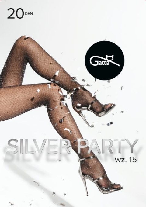 SILVER PARTY 12, 13, 14, 15 - RAJSTOPY WZORZYSTE 20 DEN - 000.11T SILVER PARTY 12, 13, 14, 15 - RAJSTOPY WZORZYSTE 20 DEN - 000.11T
