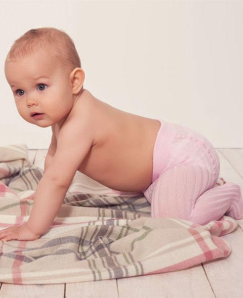 WOLA BABIES - TENCEL rajstopy niemowlęce z dodatkiem jedwabiu 0 - 2 lata WOLA BABIES - TENCEL rajstopy niemowlęce z dodatkiem jedwabiu 0 - 2 lata