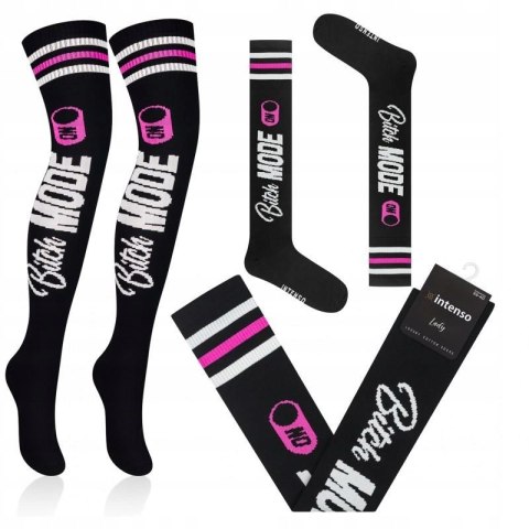 ZAKOLANÓWKI DAMSKIE WZOROWANE BAWEŁNIANE INTENSO LUXURY R.36-40 ZAKOLANÓWKI DAMSKIE WZOROWANE BAWEŁNIANE INTENSO LUXURY R.36-40