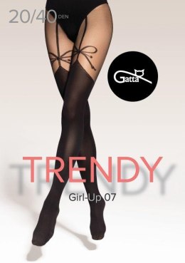 GIRL-UP - RAJSTOPY WZORZYSTE 000.584 W.07 20/40 DEN - TRENDY 2025
