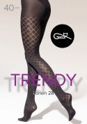 LORIEN 26, 27, 28, 29 - RAJSTOPY DAMSKIE WZORZYSTE 40 DEN - 000.198 - TRENDY AW25/26