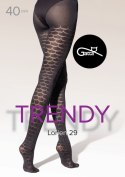 LORIEN 26, 27, 28, 29 - RAJSTOPY DAMSKIE WZORZYSTE 40 DEN - 000.198 - TRENDY AW25/26