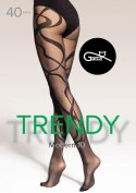 MODERN 09, 10 - RAJSTOPY DAMSKIE WZORZYSTE 40 DEN 000.53V - TRENDY AW25/26