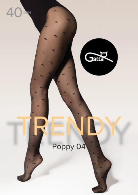 POPPY 04 - RAJSTOPY DAMSKIE WZORZYSTE 40 DEN 000.711 - TRENDY AW25/26