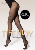 POPPY 04 - RAJSTOPY DAMSKIE WZORZYSTE 40 DEN 000.711 - TRENDY AW25/26