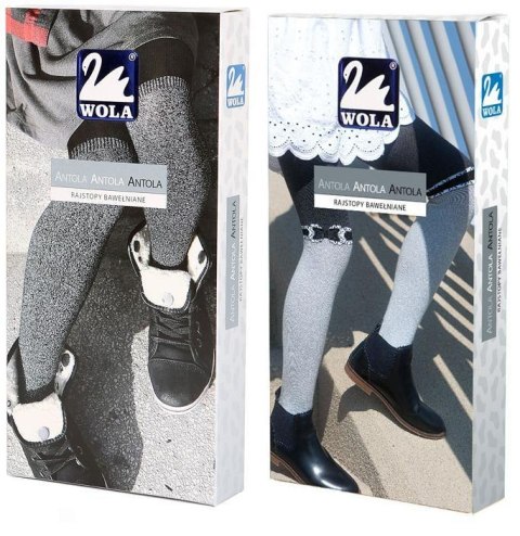 ANTOLA - RAJSTOPY 6-11 LAT, WZOROWANE LUREXEM - W38.114