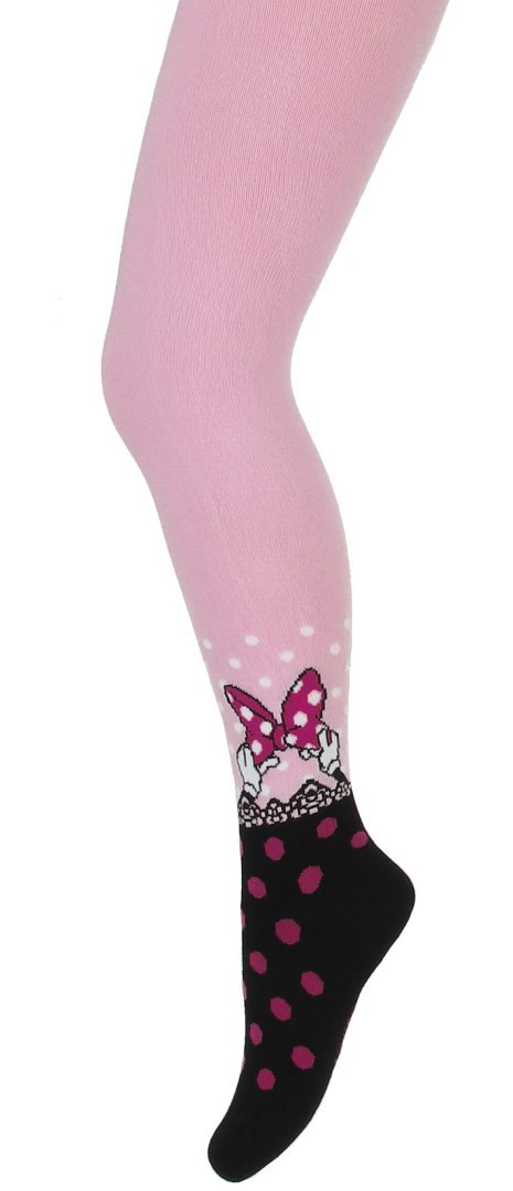 DISNEY - Rajstopy wzorzyste bawełniane dziewczęce 6-11 lat DGCL