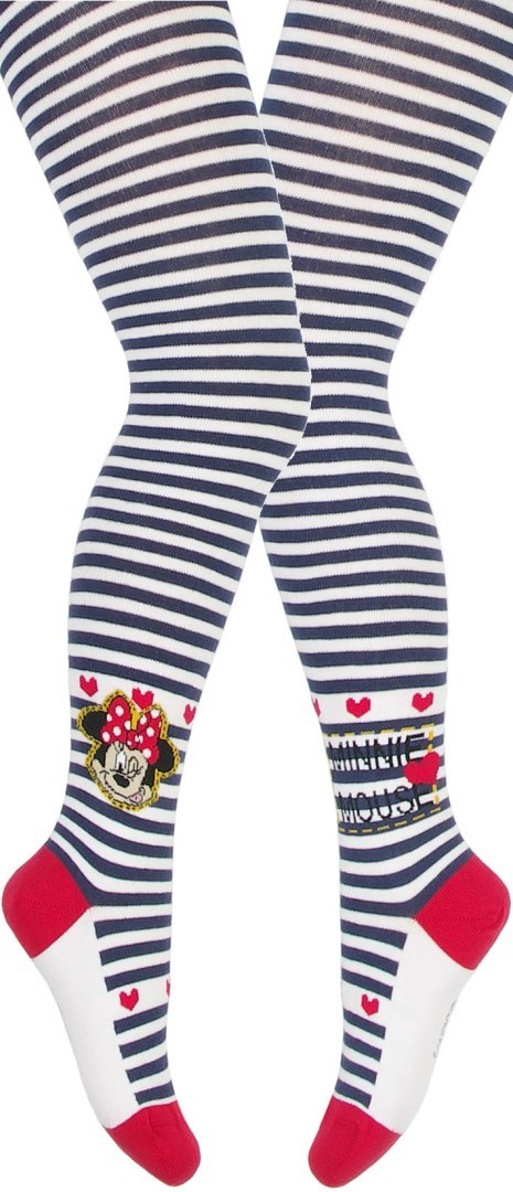 DISNEY - Rajstopy wzorzyste bawełniane dziewczęce 6-11 lat DGCL