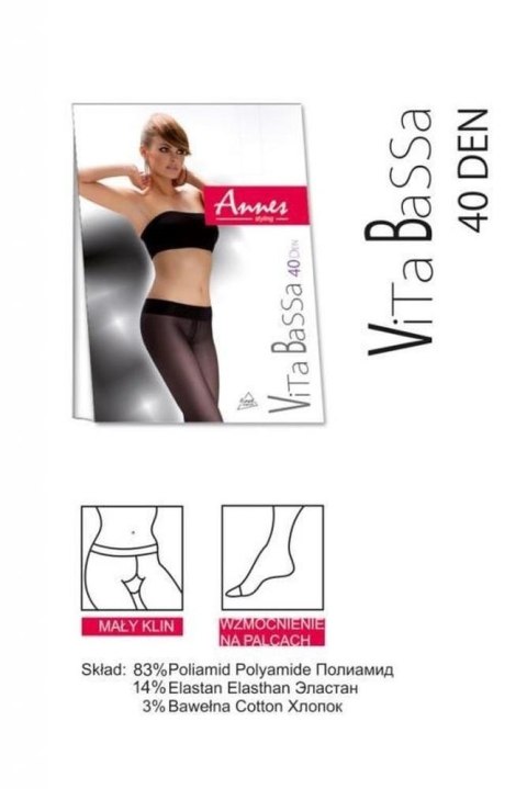 RAJSTOPY ANNES VITA BASSA 40 DEN