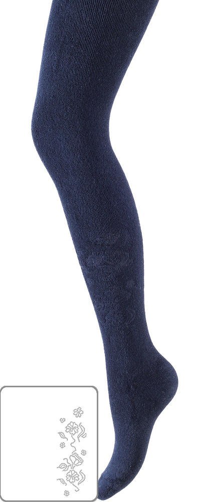 TEENS - RAJSTOPY BAWEŁNIANE Z FROTTE ZEWNĘTRZNĄ 6-11 LAT DZIEWCZĘCE