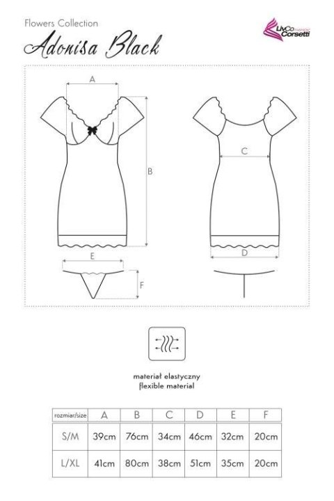 KOMPLET ADONISA BLACK LC 90137