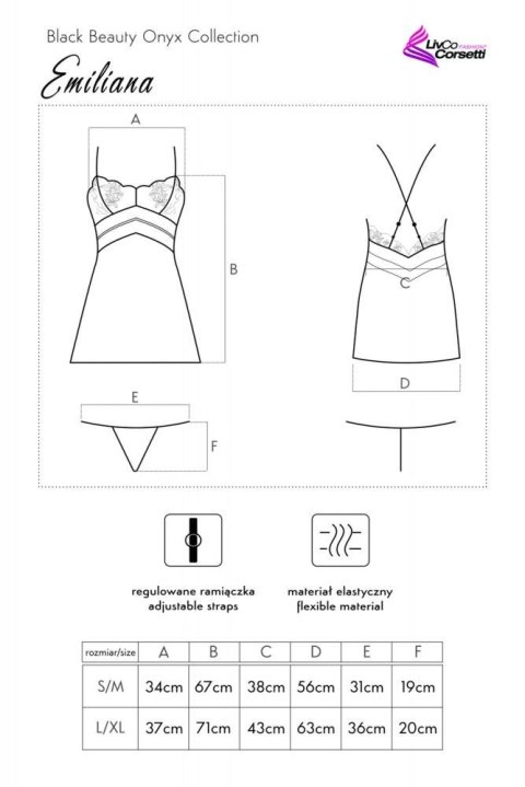 KOMPLET EMILIANA LC 90397 BEAUTY ONYX COLLECTION