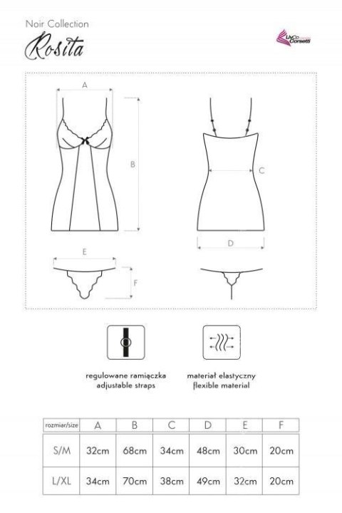 KOMPLET ROSITA LC 90216 LivCo Corsetti